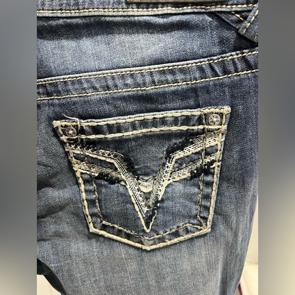 NEW NWT VIGOSS‎ Chelsea skinny Distressed Jeans 13/14 x27 - Picture 5 of 9